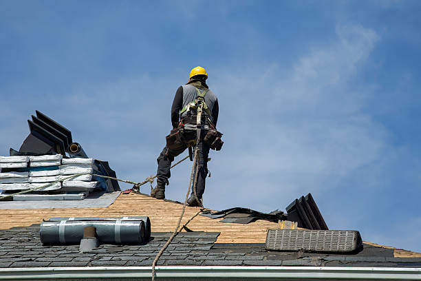 Professional Gutter Installation technician working in Oceanport, NJ